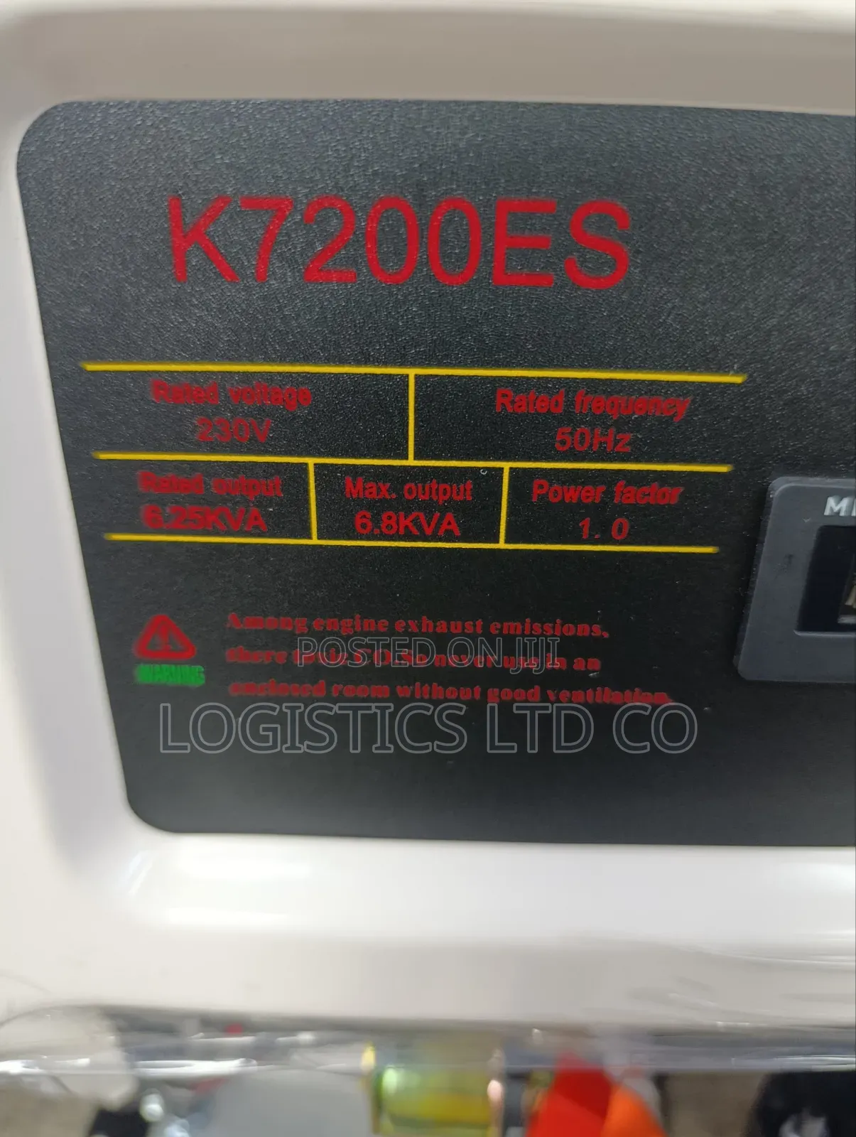 Kicho Japan K7200es 6.8kva Keystart Petrol Generator