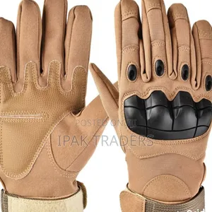 *Gym/Bikers High Quality Full-Finger Gloves* 
Brown and Black