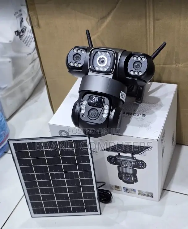 Triple Lens Solar 4g Simcard Camera