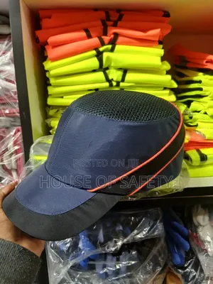 Blue Bump Cap With Piping