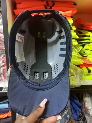 Orange Piped Safety Hat Bump Caps