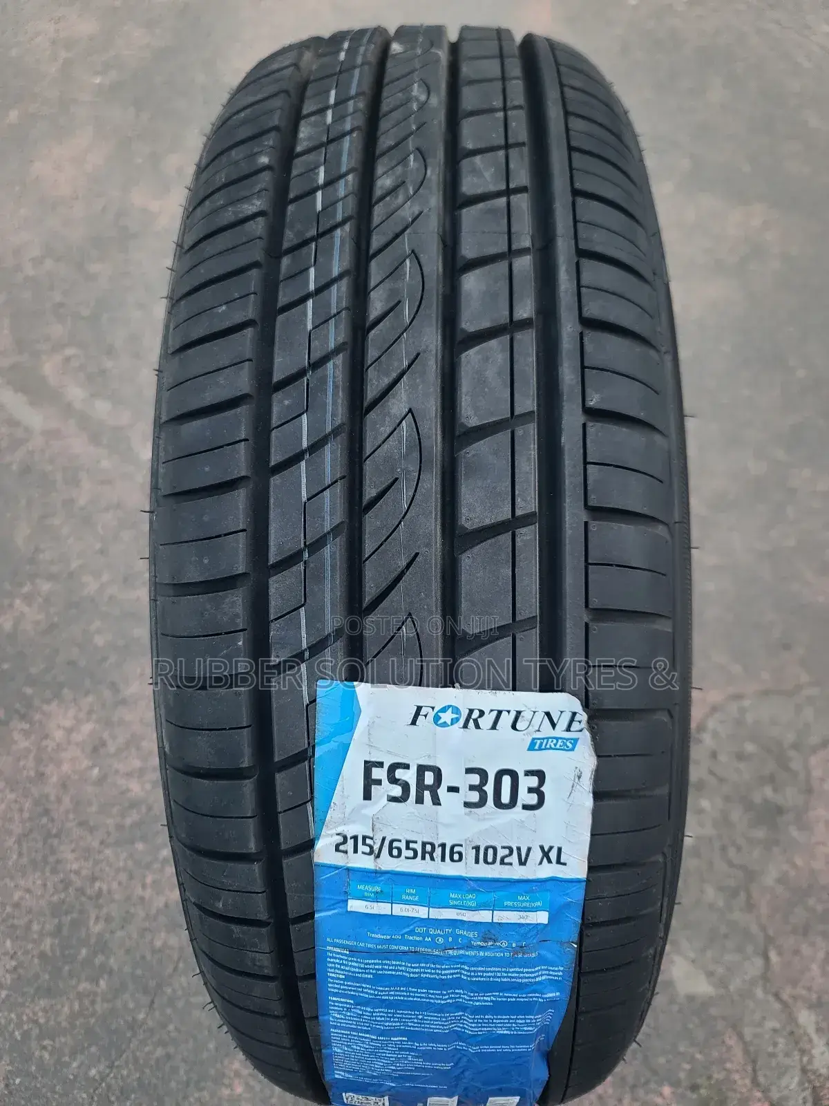215/65r16 Fortune Tyres 102 v X/L