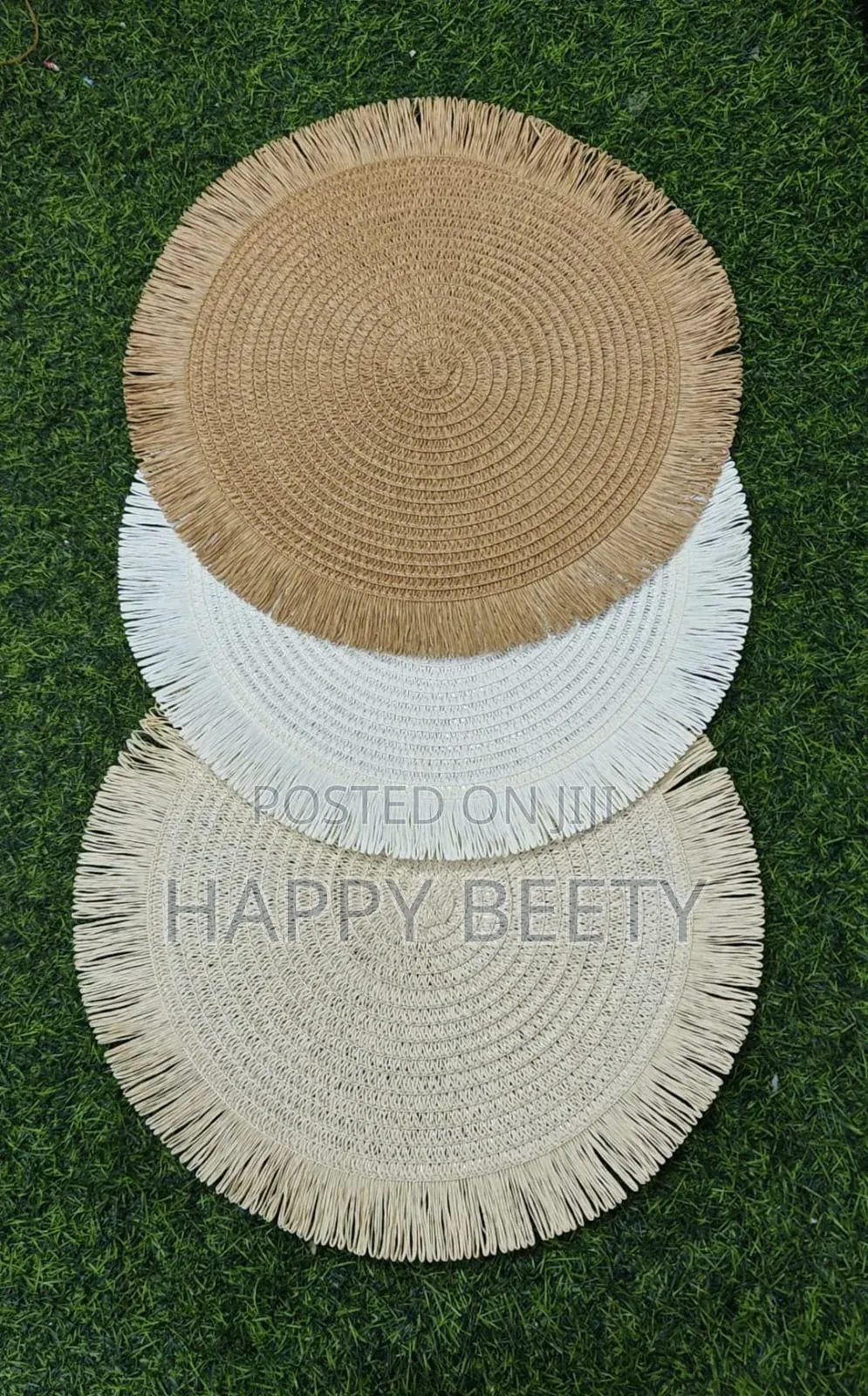 Luxurious Woven Round Rattan Table Mats/Placemat