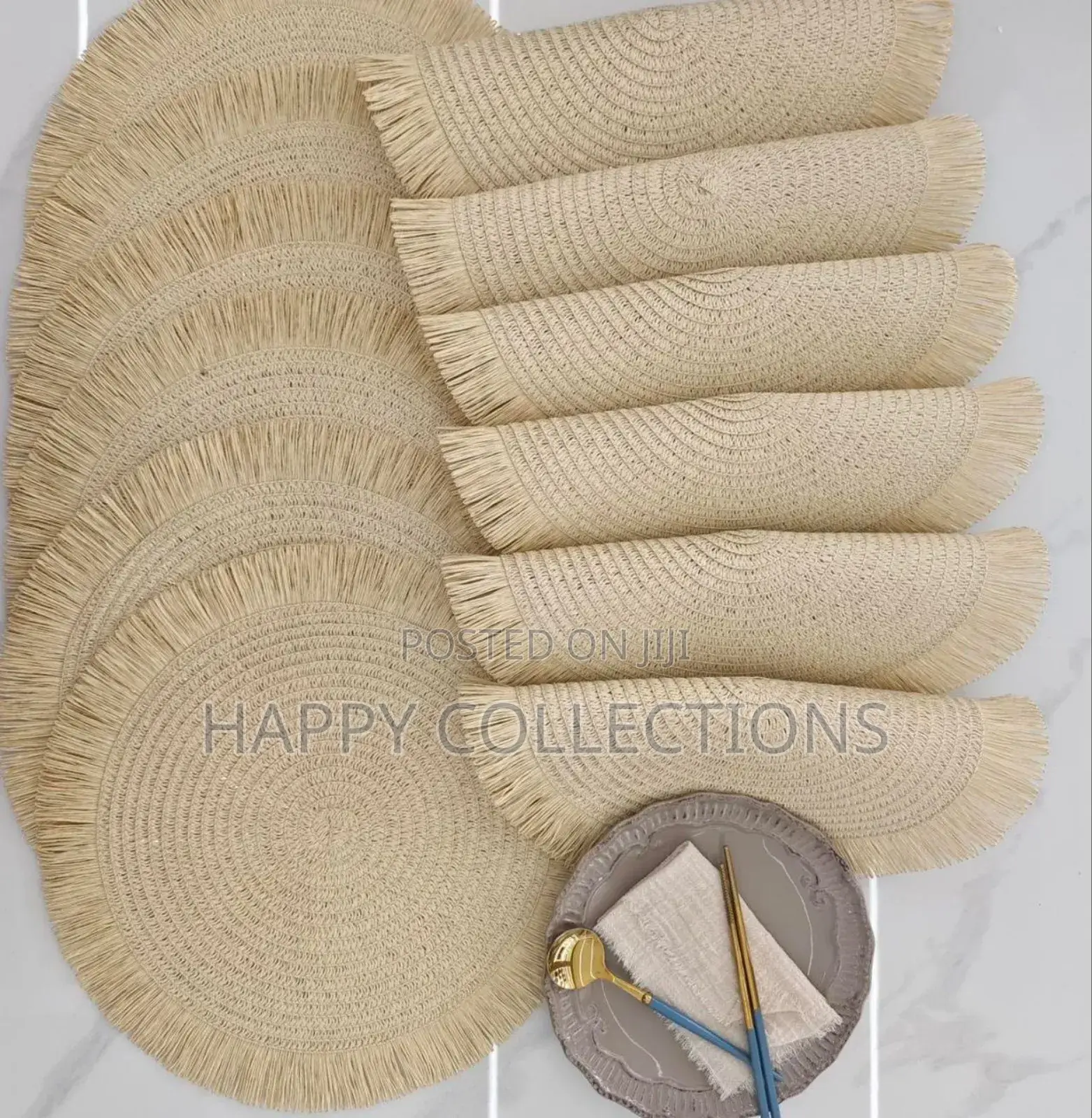 Luxurious Woven Round Rattan Table Mats/Placemat