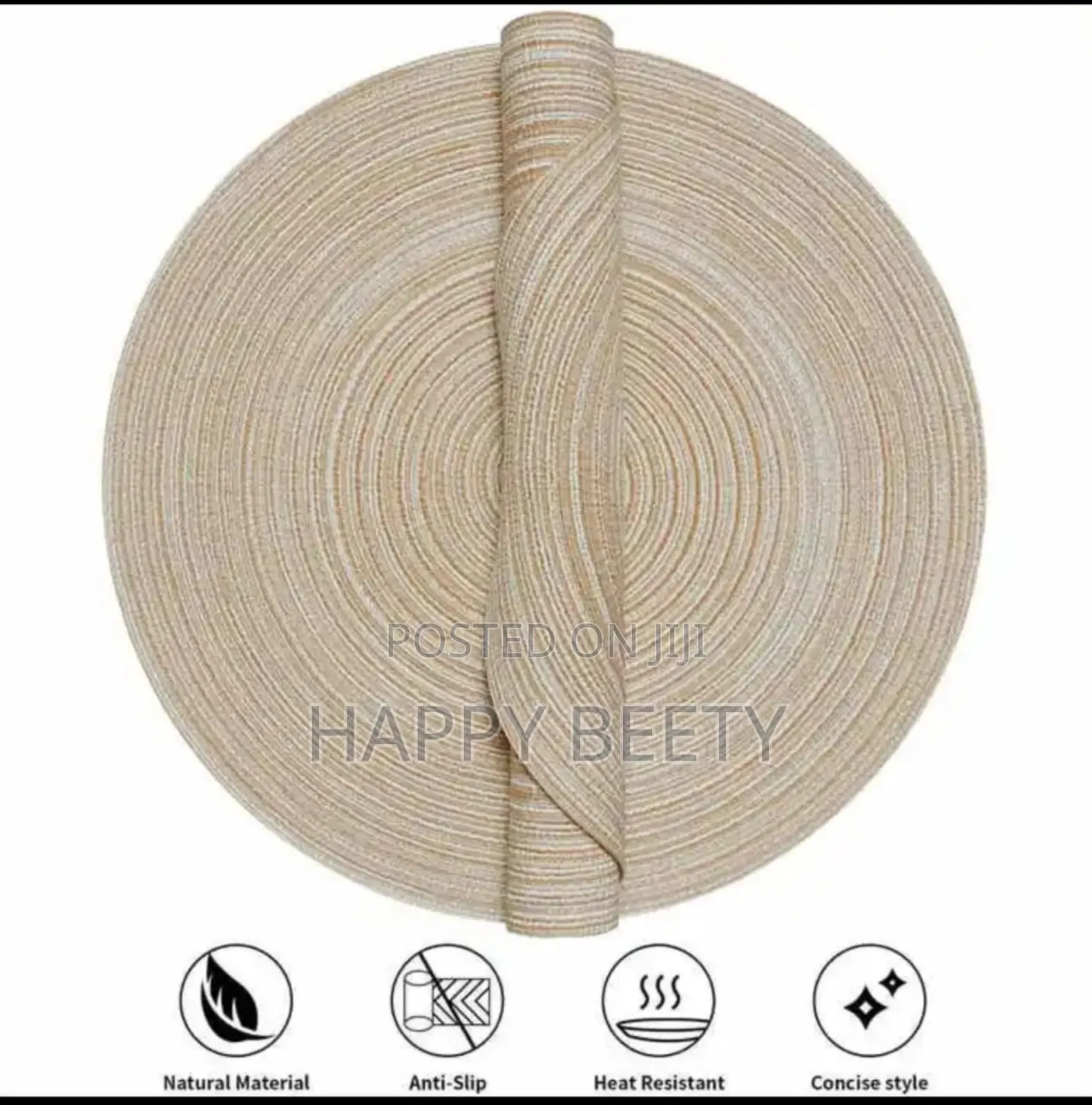 High-Quality,Thick Ramie Woven Table Mats