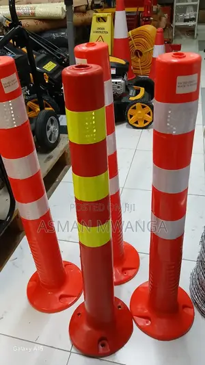 Pe Post Corn Yellow/ Red 75cm