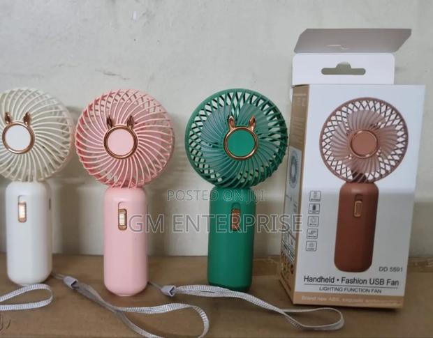 Hand Held Rechargable 2 Speed 2 Gear Lighting Mini Fan