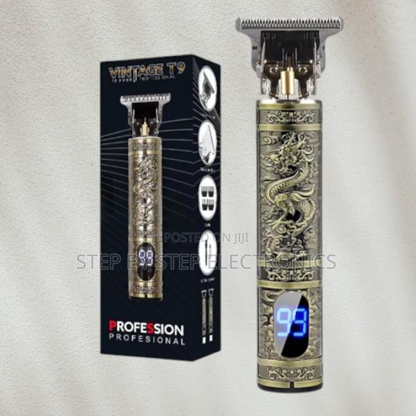 Rechargeable Vintage T9 Dragon Hair Clipper With Led Digital Display