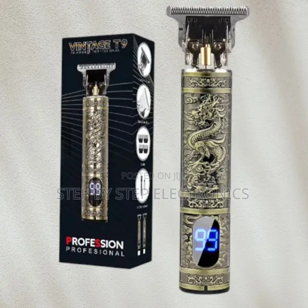 Professional Heavy Duty Vintage T9 Hair Clipper With Led Indicator