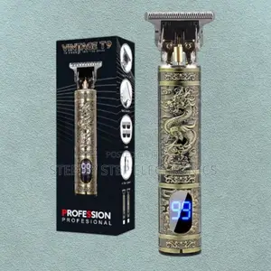 Golden Dragon Metal Vintage T9 Hair Trimmer With Led Battery Display