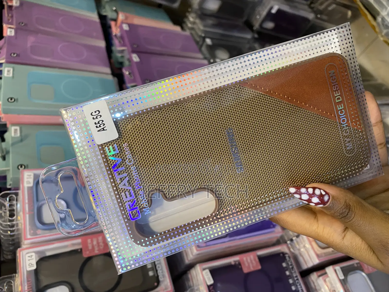 Sopiker Leather Back Cover for Samsung Galaxy A55 (5g)