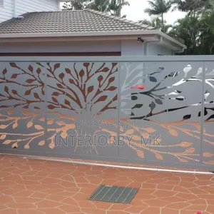 Modern CNC Steel Sliding Gate for Residential Homes