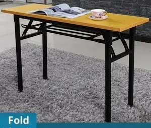 Home Table; Adjustable Portable Folding Table With Sturdy Metal Frame
