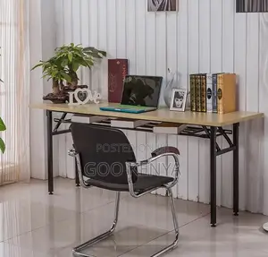 Home Table; Adjustable Portable Folding Table With Sturdy Metal Frame