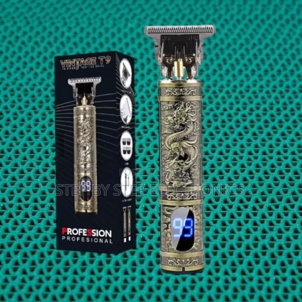 Usb Charging Vintaget9 Gold Dragon Hair Trimmer With Led Power Display