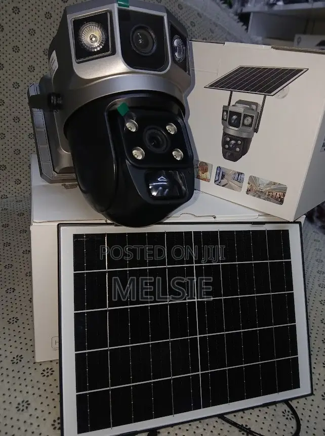 New V380 Pro 4g Lte Solar Panel Dual Lens CCTV With PTZ 4g Camera . .