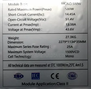 Special Offer 580w /51v All Weather Monocrystalline Solar Panels