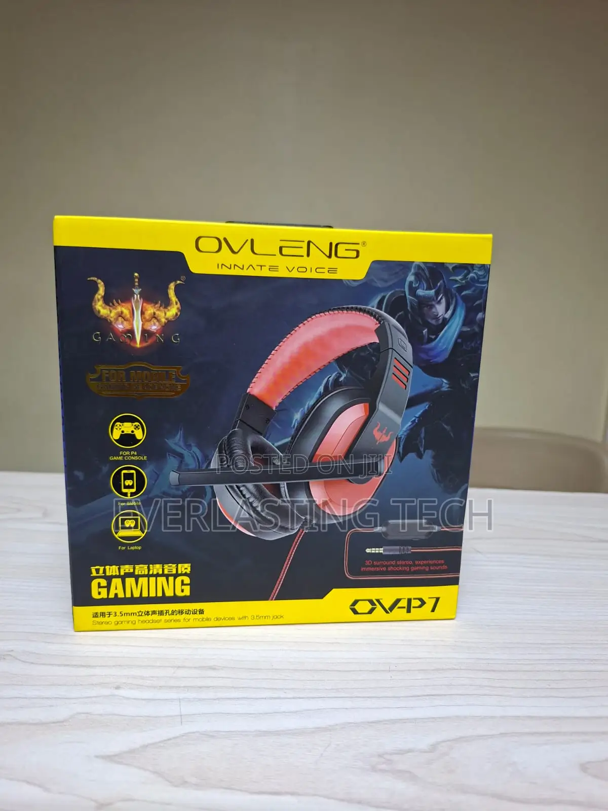 Ov-P7 Wired Gaming Headsetovleng P7 3.5mm Audio Jack Wired Gaming