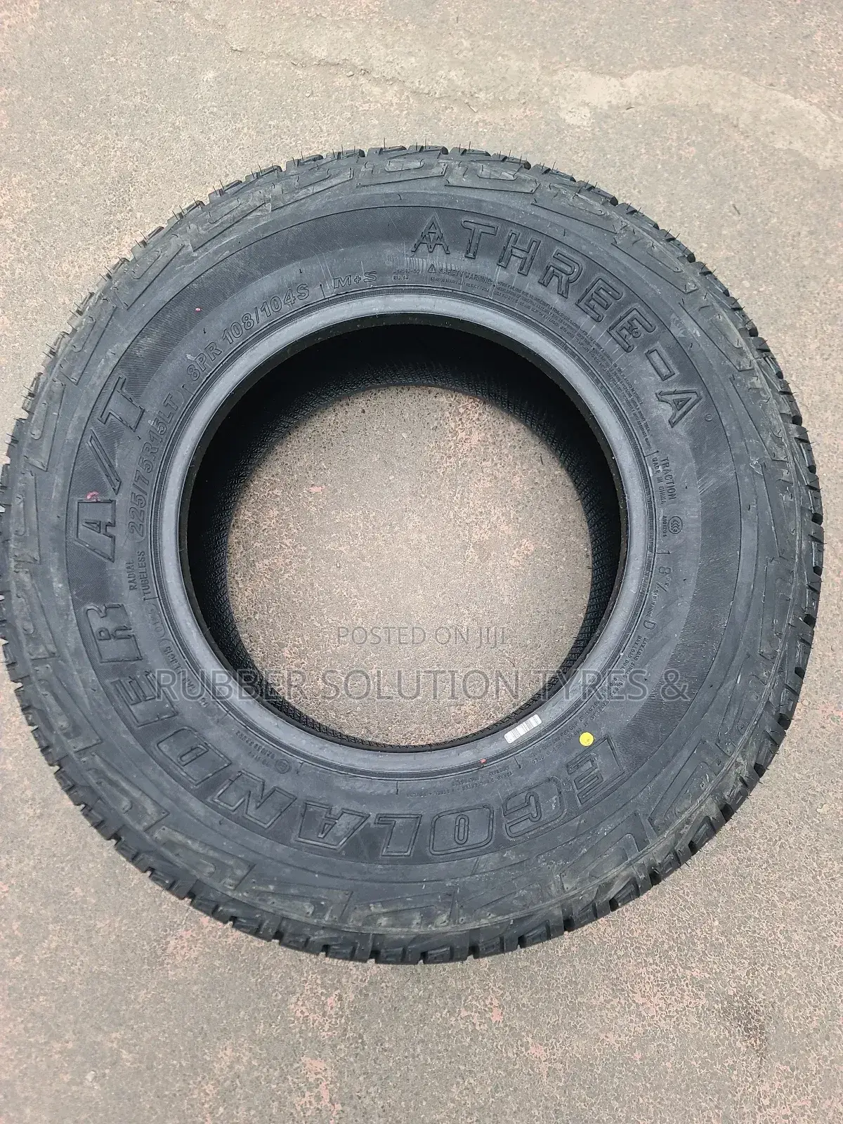 225 /75 R15 Three - A Tyres Ecolander 8pr a/T All-Terrain
