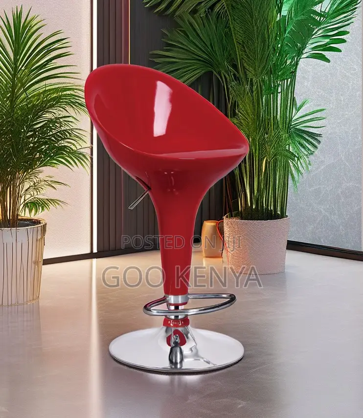 Home Bar Stool; High-End Adjustable Bar Stool With Stable Star Base