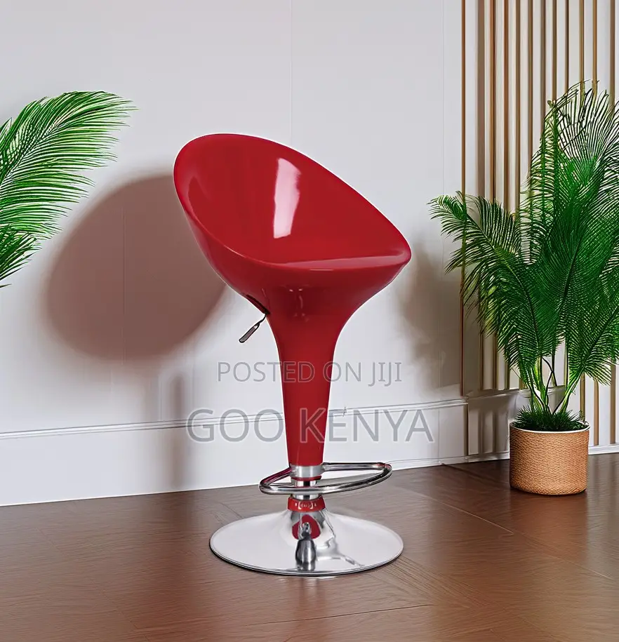 Home Bar Stool; High-End Adjustable Bar Stool With Stable Star Base