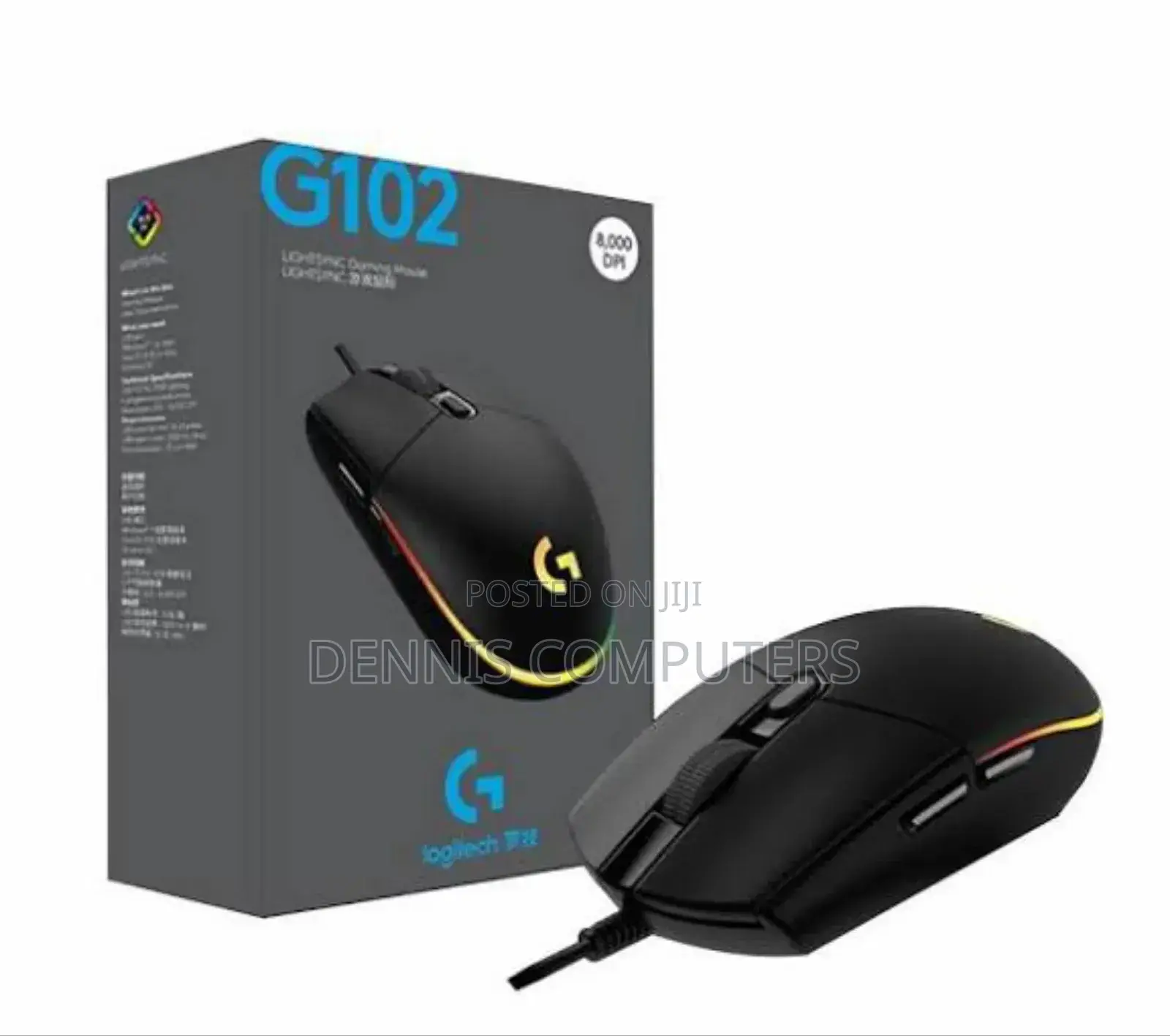 Logitech G102 Lightsync RGB 6 Button Usb Gaming Mouse