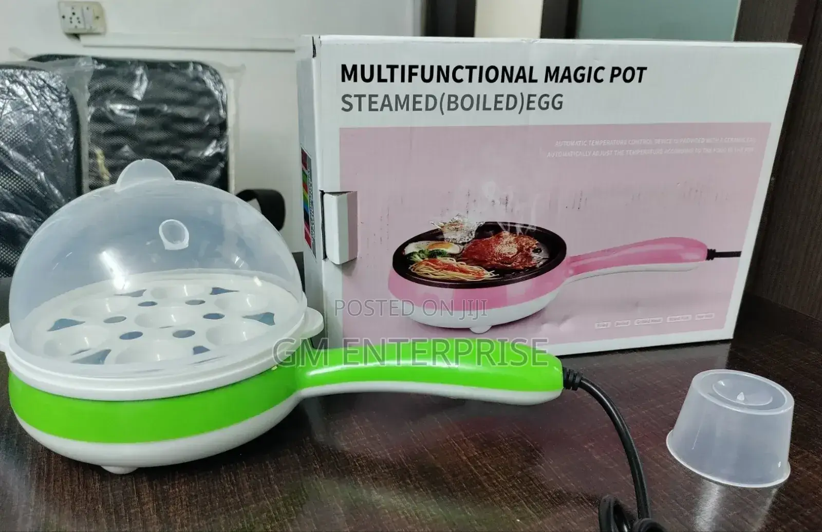 2 Layer 14pc Egg Boiler Steamer or Fry Grill Plate