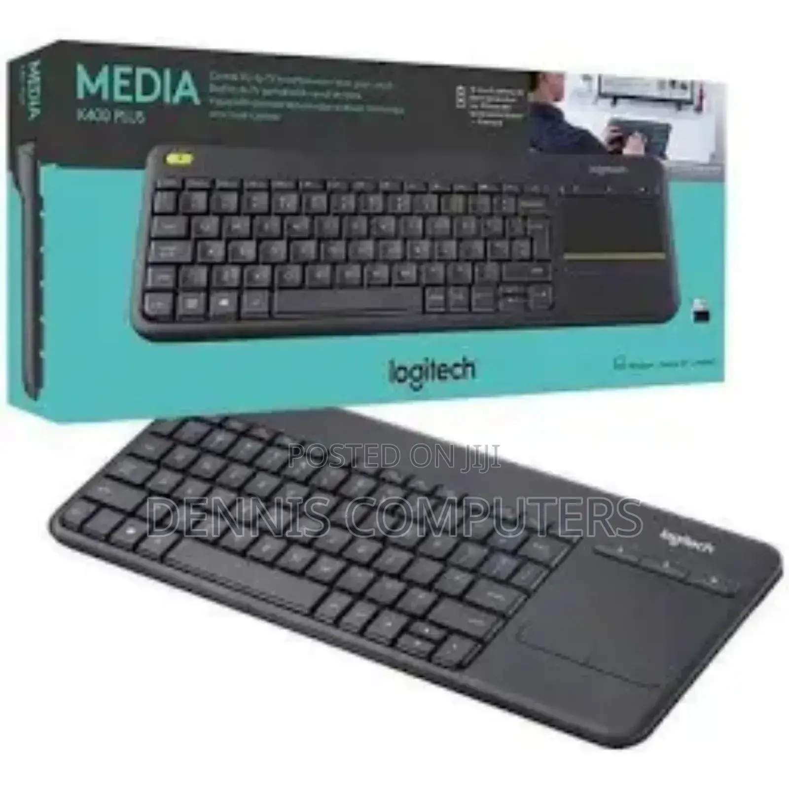 Logitech Plus Wireless Keyboard With Touchpad - Black