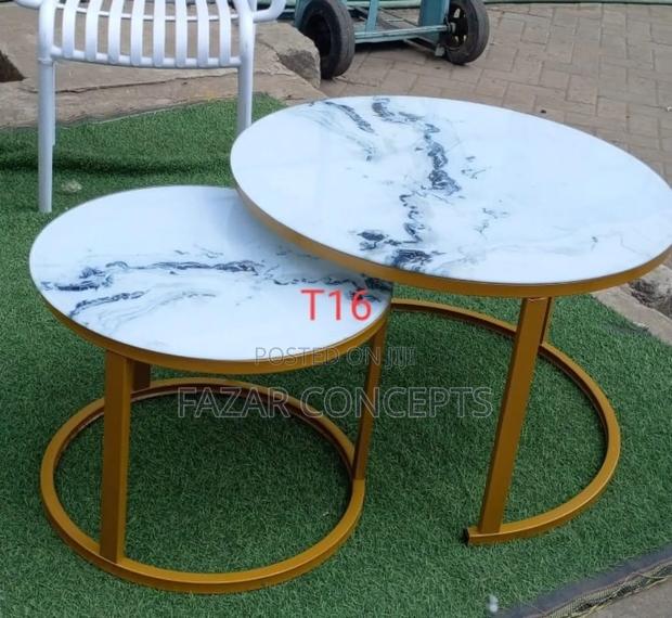 2 In 1 Side Tables Glass - main view