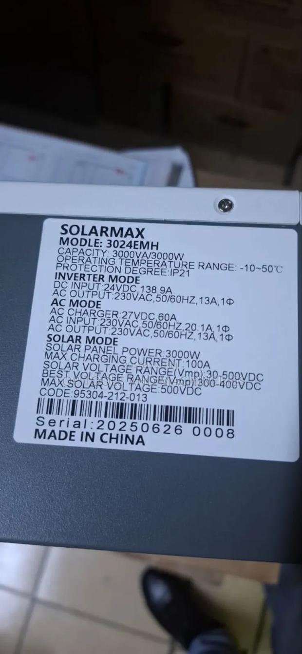 Solarmax 3kva 24v Hybrid Off-Grid Solar Inverter - thumbnail 3