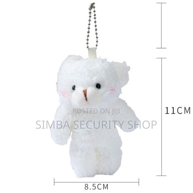 Cute Mini Teddy Bear Keyholder White Pendant Keychain Ladies Gift Toy - thumbnail 3