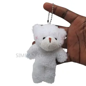 Cute Mini Teddy Bear Keyholder White Pendant Keychain Ladies Gift Toy