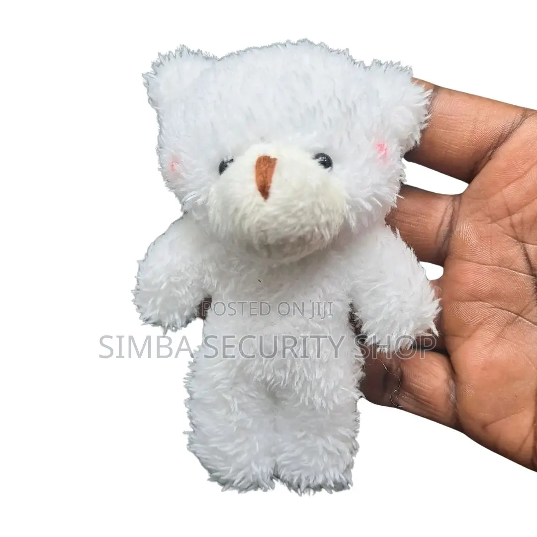 Cute Mini Teddy Bear Keyholder White Pendant Keychain Ladies Gift Toy