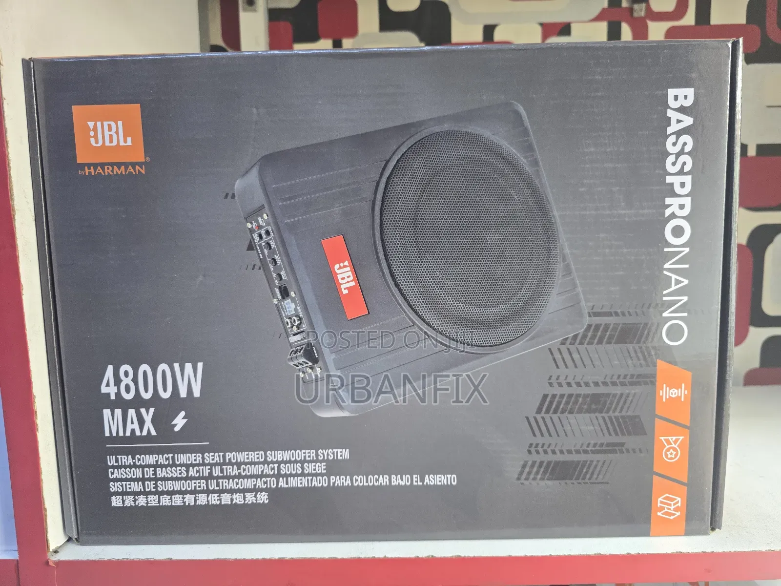 JBL 4800watts 10 Inch Underseat Bass Subwoofer
