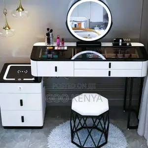 Home Dressing Table; One-Set Bedroom Vanity Dresser With Storage