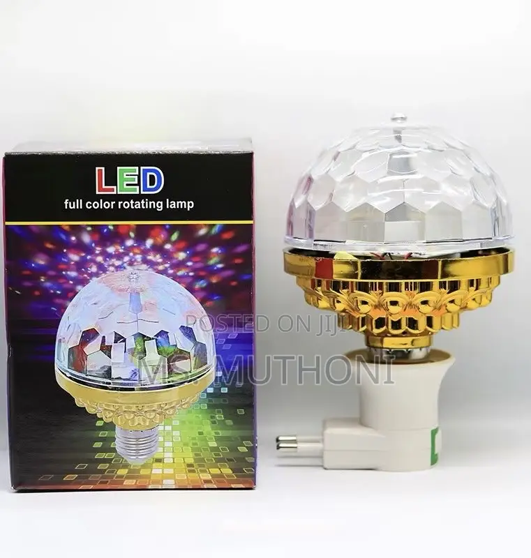 Led Full-Color Rotating Lamp /Disco Light Bulb.