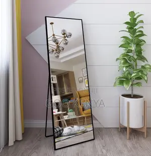 Home Mirror; Wood-Edge Large Floor Mirror for Bedroom /Dressing Area