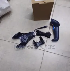Wired Handheld Laser Barcode Scanner Reader With Stand