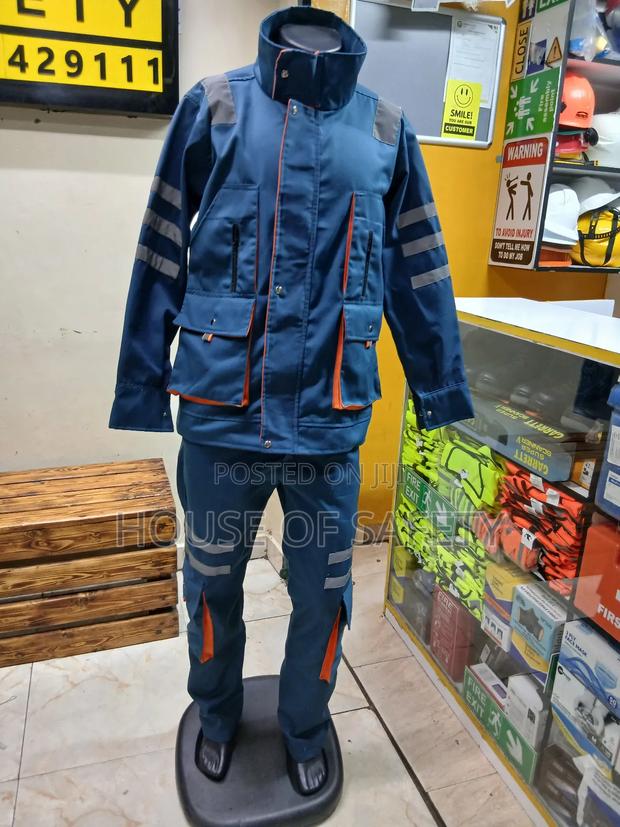 Blue With Reflective On The Hands Engineering Suit - thumbnail 2