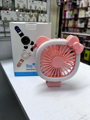 Pink Small Fan With Led Light - thumbnail 2