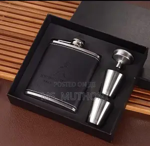 Jack Daniel's Branded Whiskey Flask Steel Tot Glasses*
