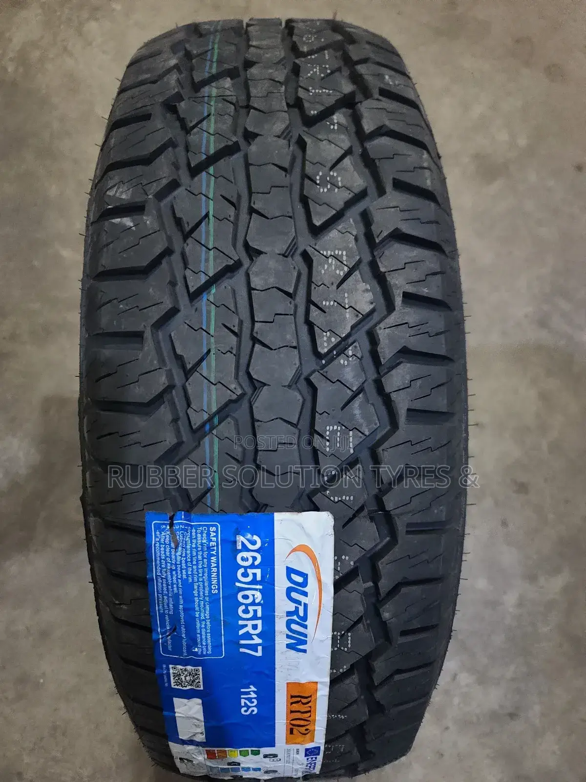 265/65r17 Durun Tyres 112s Rt02