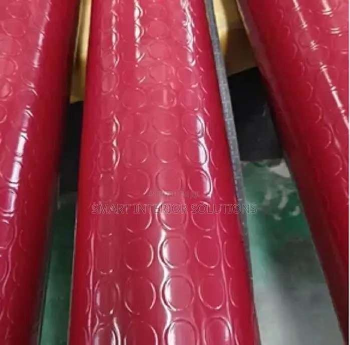 Non-Slip Maroon Rubber Carpet