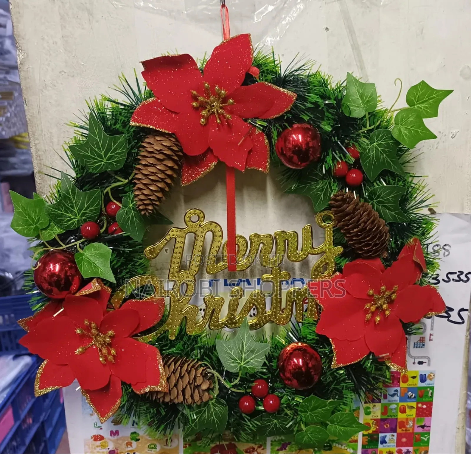 * Christmas Door Wreath 30 Cm* *