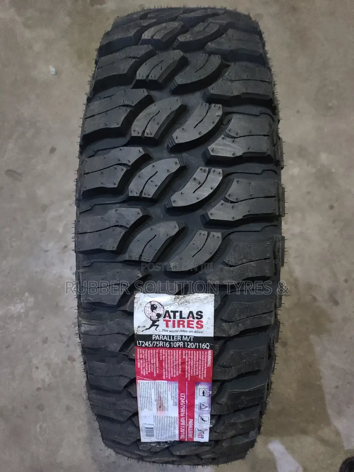Lt 245 /75 R16 Atlas Tyres 10pr Parella M/T Mud-Terrain