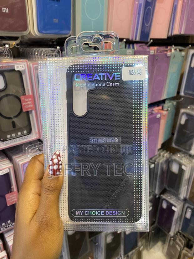 Sonadert Samsung Galaxy M55 5g Leather Style Back Case - main view