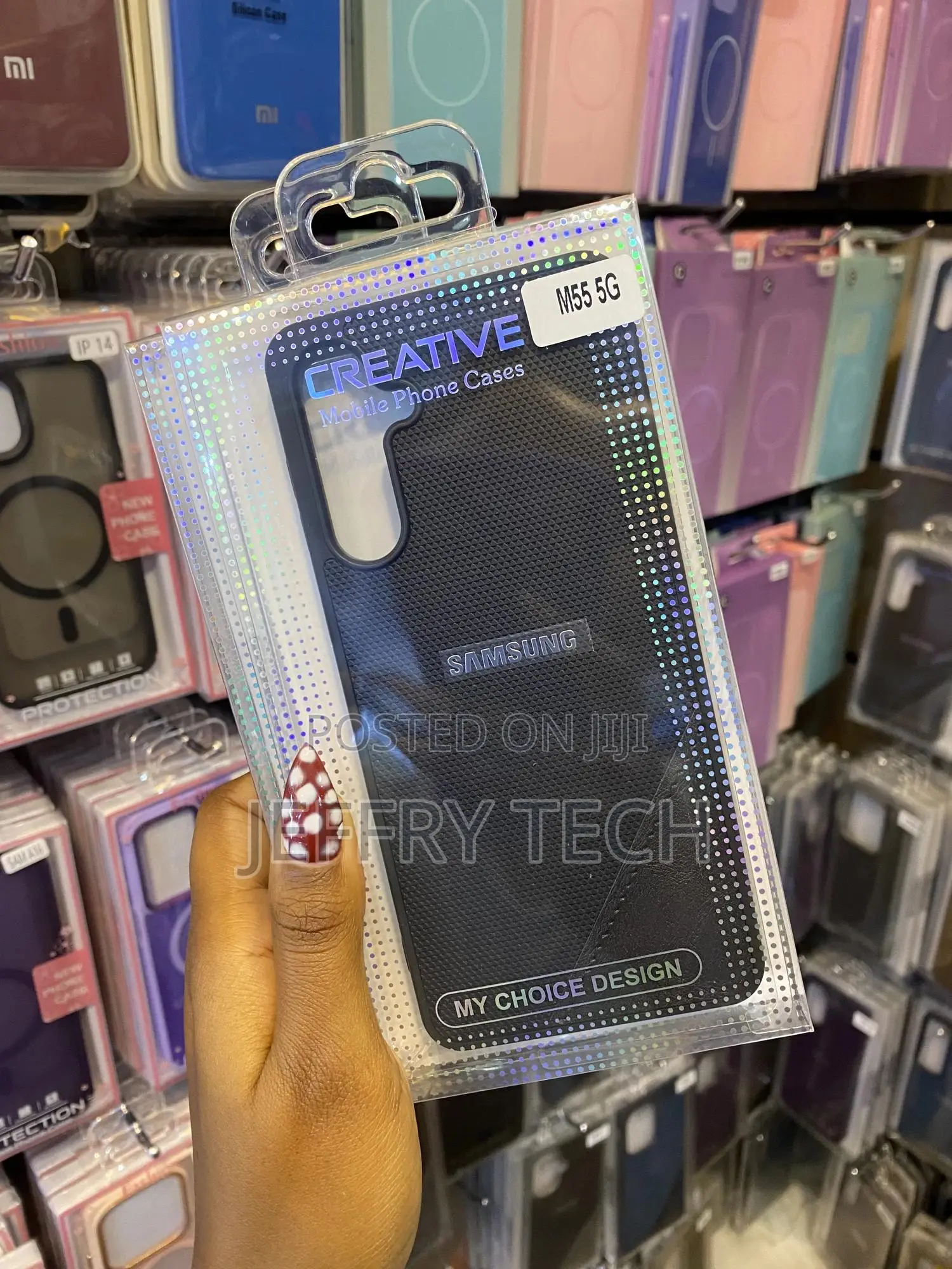 Sonadert Samsung Galaxy M55 5g Leather Style Back Case