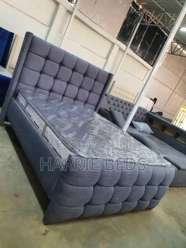 5by 6 Chesterlised Modern New Bed Available - main view