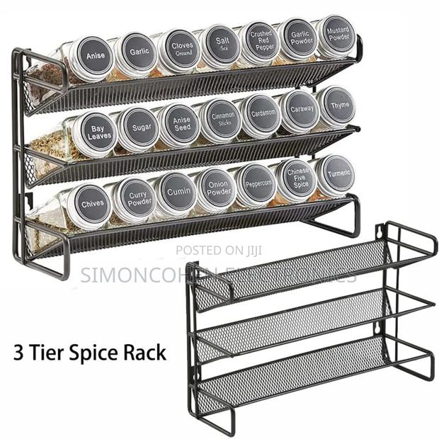 24pcs Spice Jars With Organizing Rack - thumbnail 3