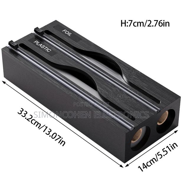 2in1 Bamboo Wrap Dispenser With Cutter - thumbnail 2